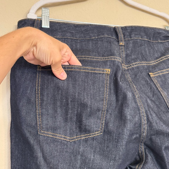 Talbots Heritage Straight Leg Dark Wash Denim Jeans Womens 18WP Plus Denim NEW - Picture 9 of 13